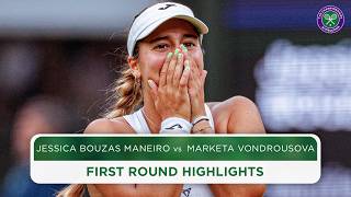 Reigning Champ STUNNED  Jessica Bouzas Maneiro vs Marketa Vondrousova  Highlights  Wimbledon 2024 [upl. by Hailed184]