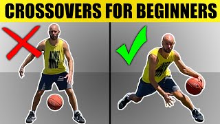 How To Crossover For Beginners Basketball Basics SECRETS [upl. by Lyrak586]