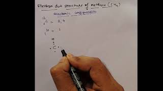 Electron dot structure of Methane science methane dotstructureclass10th boardexam [upl. by Yelyab180]