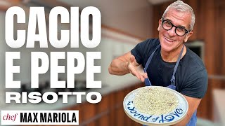 RISOTTO CACIO E PEPE col Trucco per farlo Cremoso e Saporito  Ricetta di Chef Max Mariola [upl. by Edelman]