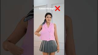 Loose top fashion hack fashion styleblogger fashionhacks stylehacks [upl. by Agnimod]