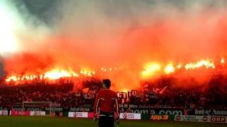 Austria  Rapid 11 231011 299 Wiener Derby Pyro Ost [upl. by Ardnaxila274]