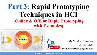 HCI 46 Part 3  Rapid Prototyping Online amp Offline Techniques with Examples  HCI [upl. by Nitsreik860]