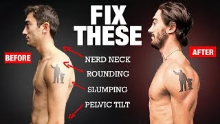 How to Fix Your Posture in 4 Moves PERMANENTLY [upl. by Strickler]