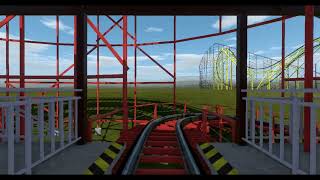 Kennywood Racer POV No Limits 2 Recreation [upl. by Hospers]