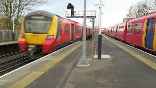 South Western Railway Trains At Wandsworth Town 25 November 2020 [upl. by Wycoff203]