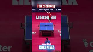 Fan Zhendong vs Koki Niwa worldtabletennis pingpong tabletennis tenismeja [upl. by Austine]