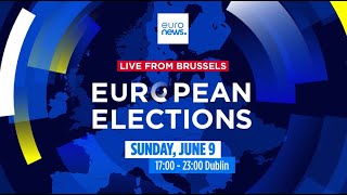 Euronews Election Night Covering every angle of the European elections live from Brussels [upl. by Linell]