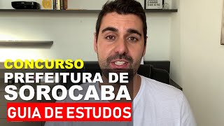 Concurso Prefeitura de Sorocaba 2020  Guia de Estudos [upl. by Arikahs]