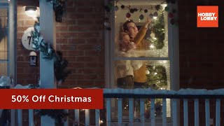 Neighbors  50 Off Christmas  Hobby Lobby® Commercial [upl. by Acemat410]