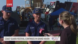 I feel pretty lucky  Coast Guardsmen appreciative for Grand Haven Coast Guard Festival [upl. by Joost]