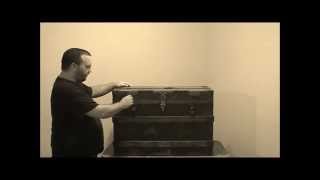 How to restore an antique trunk  Part 1  wwwantiquetrunksandchestscom [upl. by Ramas]