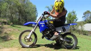 Yamaha YZ 80 start up and ride [upl. by Leafar]