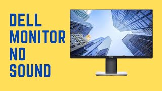 How To Fix No Sound on Dell Monitor  In Windows 1011  Easy Solutions 🔧 [upl. by Nnaylime]