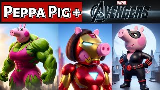 Peppa Pig as an Avenger AI Art Brings Marvel Magic to Life [upl. by Arlin]