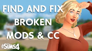 THIS IS WHAT YOU NEED  How to find and fix broken mods in The Sims 4  TUTORIAL [upl. by Gney]