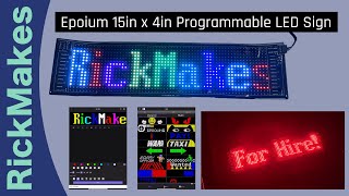 Epoium 15in x 4in Programmable LED Sign [upl. by Elbring]