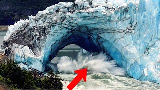 Glacier Tunnel Calving Full Video [upl. by Rosanne942]