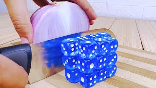 Stop motion Cooking  Coleslaw Salad  Dice in Real Life 6 [upl. by Nylynnej]