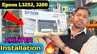 Epson L3252 Printer Setup  Epson L3252 L3260 Printer Driver Install Kaise Karen  BK Computer Ramg [upl. by Akinit525]