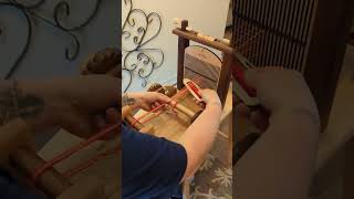 18th Century Preproduction 2 Treadle Tape Loom Walnut and Ambrosia [upl. by Aicilyhp]