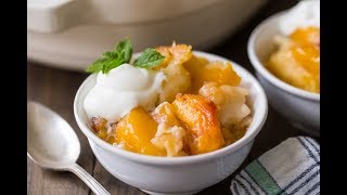 Homemade Peach Cobbler Recipe [upl. by Glynas]