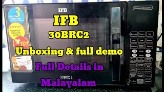 IFB 30 L Convection Microwave Oven 30BRC2 Black With Starter Kit Unboxing and review [upl. by Nosecyrb]