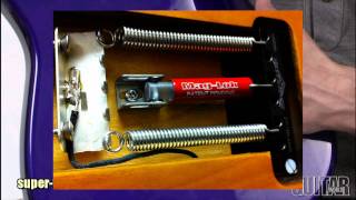 Guitar Worlds SuperVee MagLok Tremolo AntiDeflection Device Review [upl. by Paz12]