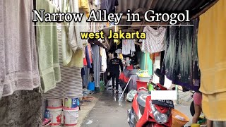 Real Life in Jakarta Narrow Alleys  Jakarta Slums [upl. by Carhart31]