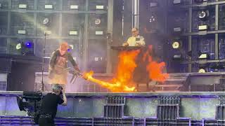 Rammstein Live Mein Teil full fire show RDS Arena Dublin 23062024 [upl. by Darra]