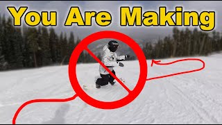 Snowboard Turn Mistakes You Are Making [upl. by Jochbed]