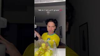 ME EVERYTIME WITH GRAPE🍇💀grape food challenge night shelove [upl. by Ninerb860]