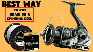 How I spool a spinning reel with braided line plus a sneaky walleye rod I use for bass fishing [upl. by Anse]