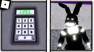 How to get SECRET CODE EASY for SECRET CHARACTER V BADGE in FREDBEARS MEGA ROLEPLAY  Roblox [upl. by Anirbas762]