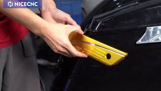 How to install Saddlebag Latch Covers For Harley Davidson Touring Models 20142022  NICECNC [upl. by Gala]