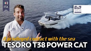 ITA TESORO YACHTS T38 POWER CAT  Prova Catamarano a Motore  The Boat Show [upl. by Llecrup]