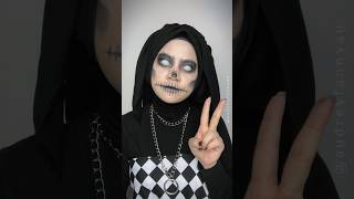 CHEESE💀✌️ spooktober straykids makeuptransition sfxmakeup makeupart skull horror [upl. by Kcirdez]