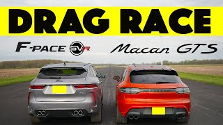 2024 Jaguar F Pace SVR vs Porsche Macan GTS Closer than ever Drag and Roll Race [upl. by Cyrille]