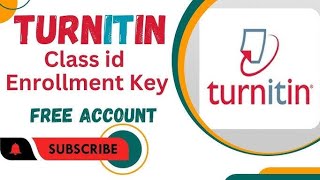 Turnitin class ID and Enrollment key free 2024  Episode 12  MA DIGITALS [upl. by Jakoba]