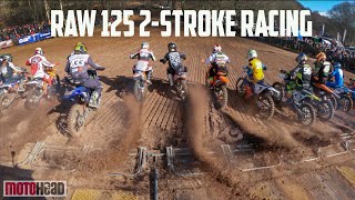 Pure raw 125cc 2stroke racing at the Hawkstone Park International No music or slowmotion [upl. by Deehan232]