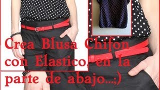 Crea Blusa con elastico en la parte de abajo [upl. by Seravaj]