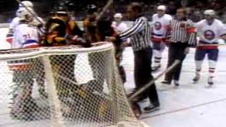 Game 1 1982 Stanley Cup Final Vancouver Canucks at New York Islanders CBC [upl. by Shulman]