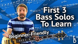 3 Easy Bass Solos To Get Started Even If You’ve Never Taken A Bass Solo [upl. by Cope130]