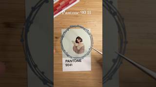 Pantone 9041 pantone pantonechallenge sticker collage paperasmr journaling 1분다꾸 scrapbook [upl. by Sabir]