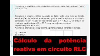 Questão concurso ITAIPU  profissional Técnico em Elétrica Eletrotécnica ou Eletromecânica 2014 [upl. by Surovy]