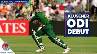 Lance Klusener Batting on ODI Debut Lasts Just 3 Balls SA vs Eng 1996 [upl. by Ssalguod703]