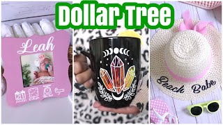 DOLLAR TREE DIY Cricut Hacks and Crafts So simple [upl. by Possing]