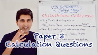 IB Economics  Paper 3 Calculation Questions  Exam Technique [upl. by Princess399]