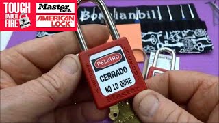 459 Master Lock Lock Out Tag Out LOTO Training Locks [upl. by Lalib]