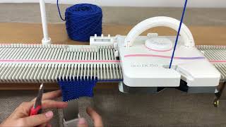 Automatic eWrap Caston LK 150 Knitting Machine [upl. by Ayala]